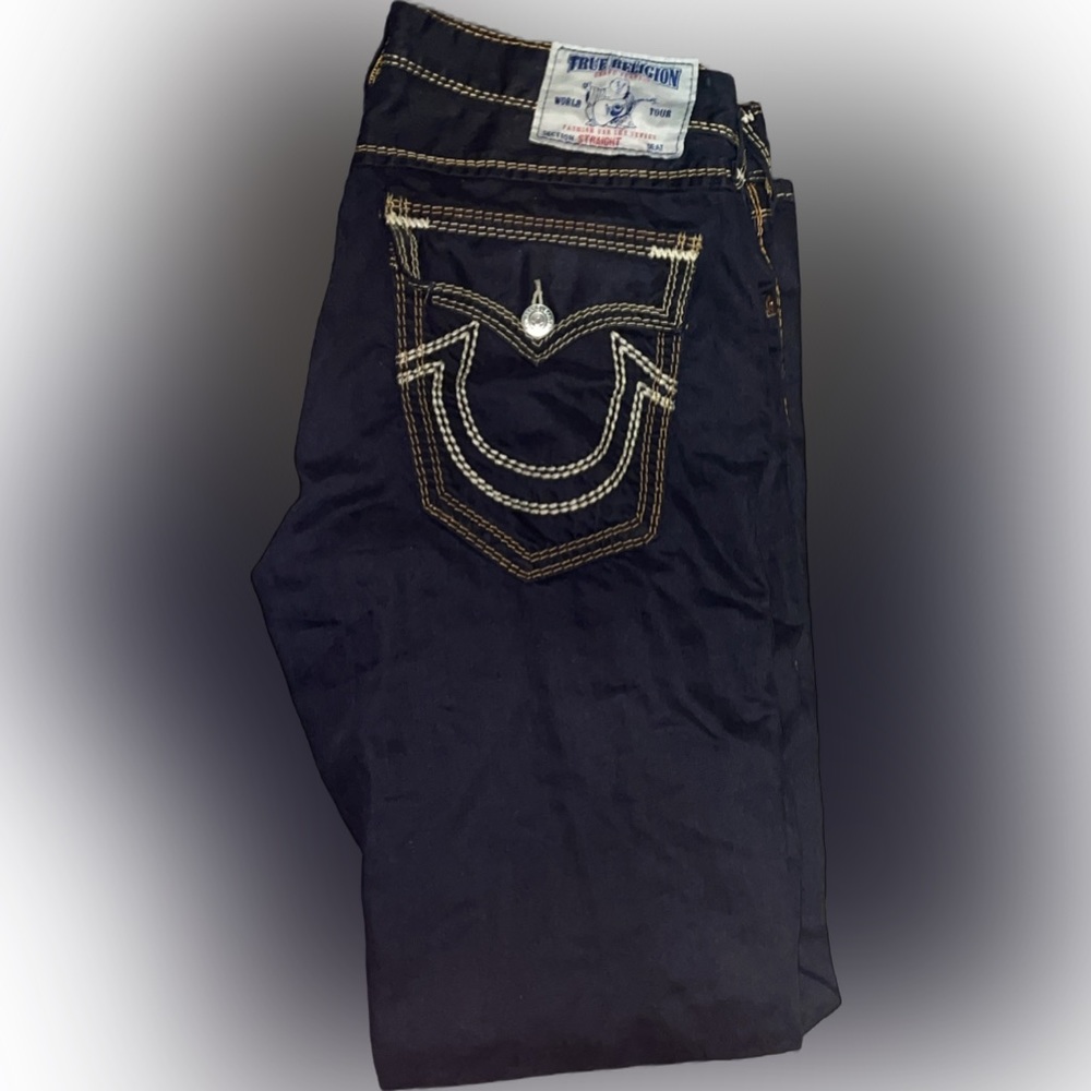 Black Super QT Straight True religion jeans
